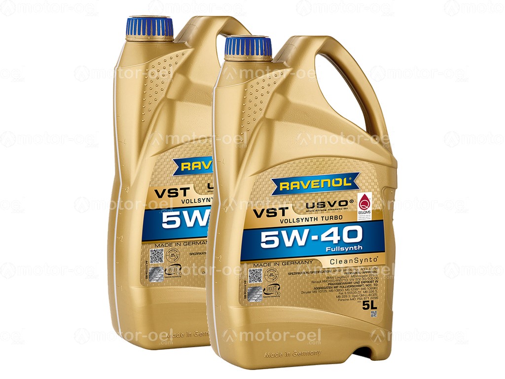 10 Liter (2x5L) RAVENOL VollSynth Turbo VST SAE 5W-40, 1111136