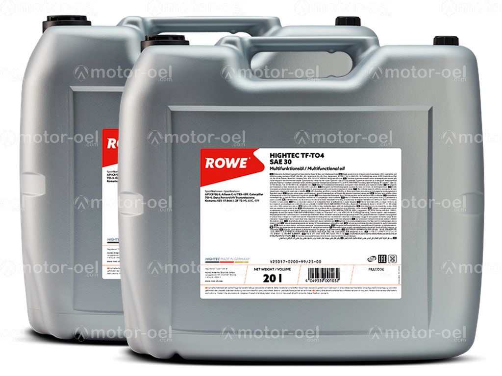 ROWE HIGHTEC TF-TO4 SAE 30, 40 Liter (2x20L), 25017