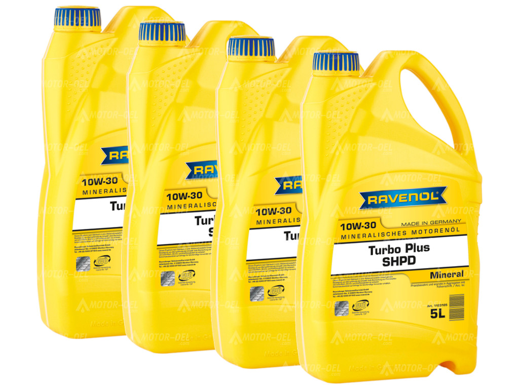 RAVENOL Turbo Plus SHPD SAE 10W-30 20 (4x5) Ltr., RAVENOL Turbo Plus SHPD SAE 10W-30 20 (4x5) Ltr.,