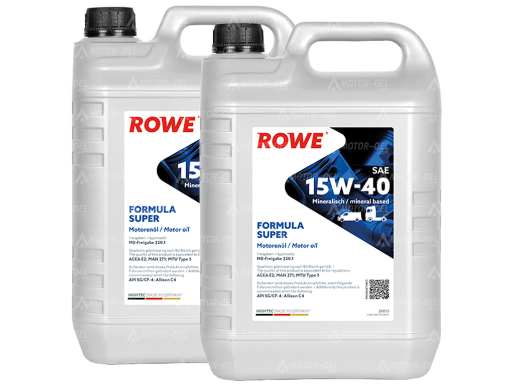 ROWE HIGHTEC FORMULA SUPER SAE 15W-40, 10 Liter (2x5L), 20013