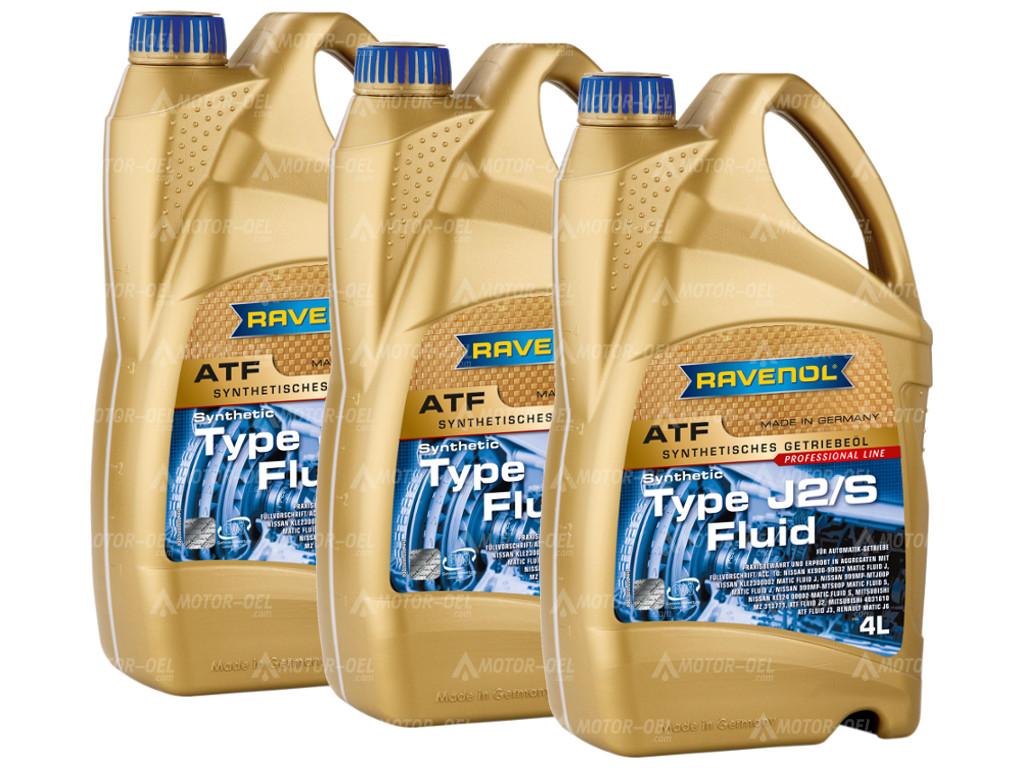 RAVENOL ATF Type J2/S Fluid 12 (3x4) Ltr.  RAVENOL ATF Type J2/S Fluid 12 (3x4) Ltr.