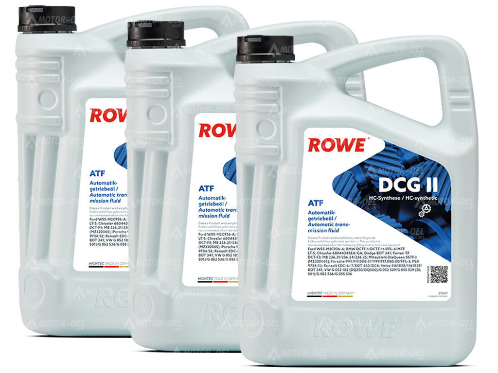 ROWE HIGHTEC ATF DCG II, 15 Liter (3x5L), 25067 ROWE HIGHTEC ATF DCG II, 15 Liter (3x5L), 25067