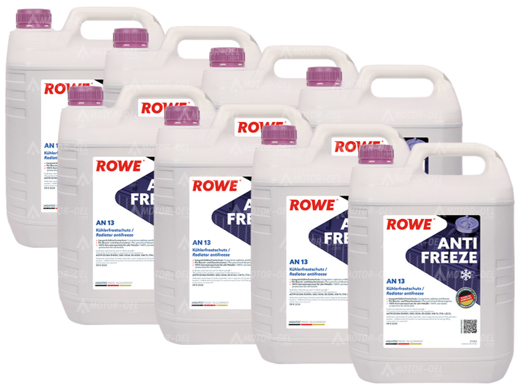 ROWE HIGHTEC ANTIFREEZE AN 13, 40 Liter (8x5L), 21062 ROWE HIGHTEC ANTIFREEZE AN 13, 40 Liter (8x5L), 21062