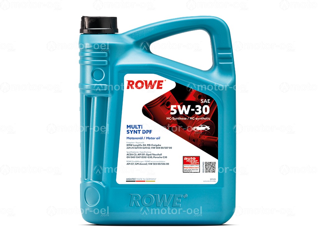 ROWE HIGHTEC MULTI SYNT DPF SAE 5W-30, 5 Liter, 20125