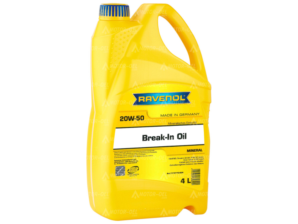 RAVENOL Break-In Oil SAE 20W-50  Einlauföl 4 Ltr. 