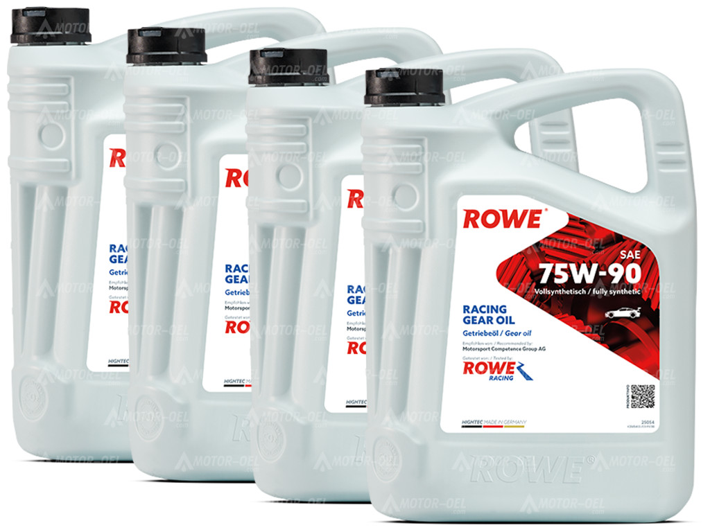 ROWE HIGHTEC RACING GEAR OIL SAE 75W-90, 20 Liter (4x5L), 25054