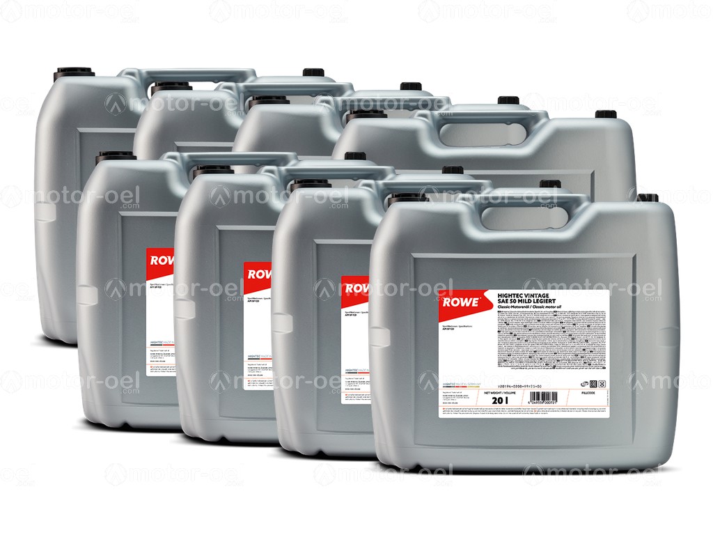 ROWE HIGHTEC VINTAGE SAE 50 MILD LEGIERT, 160 Liter (8x20L), 20194