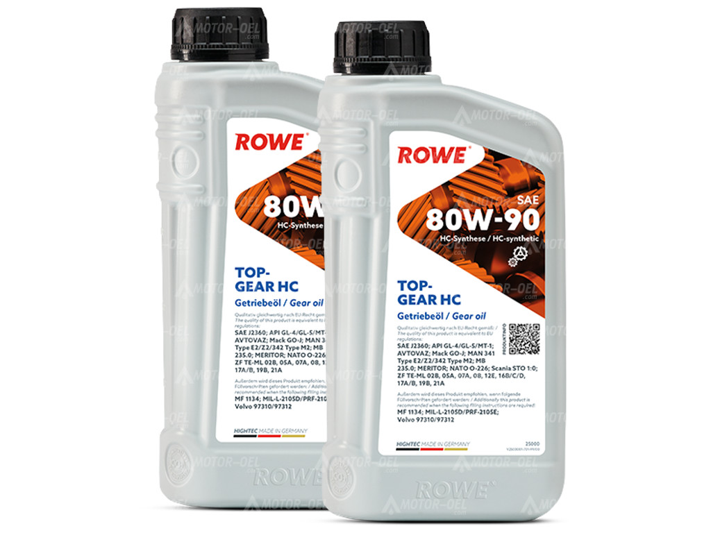 ROWE HIGHTEC TOPGEAR SAE 80W-90 HC, 2 Liter (2x1L), 25000