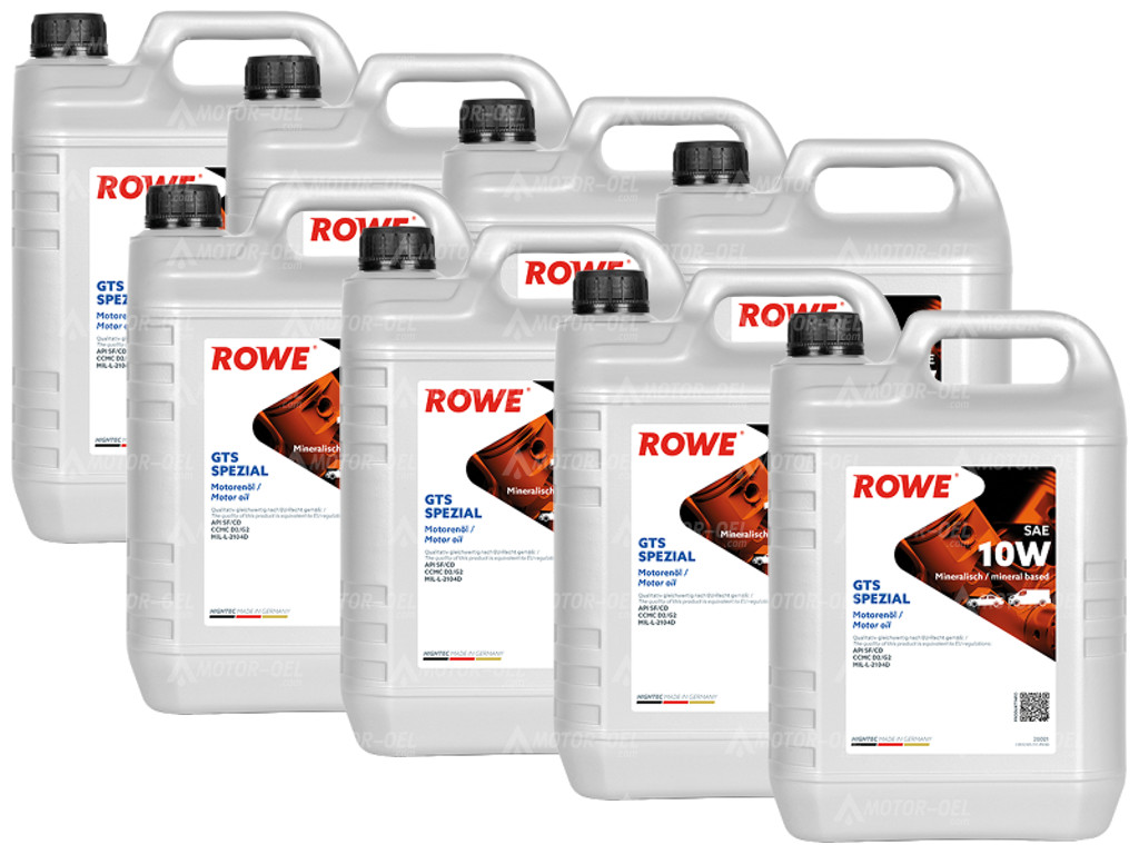 ROWE HIGHTEC GTS SPEZIAL SAE 10W, 40 Liter (8x5L), 20021