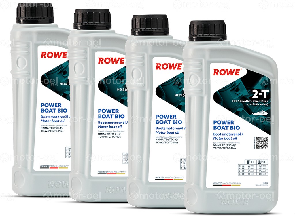 ROWE HIGHTEC POWER BOAT 2-T BIO, 4 Liter (4x1L), 20034