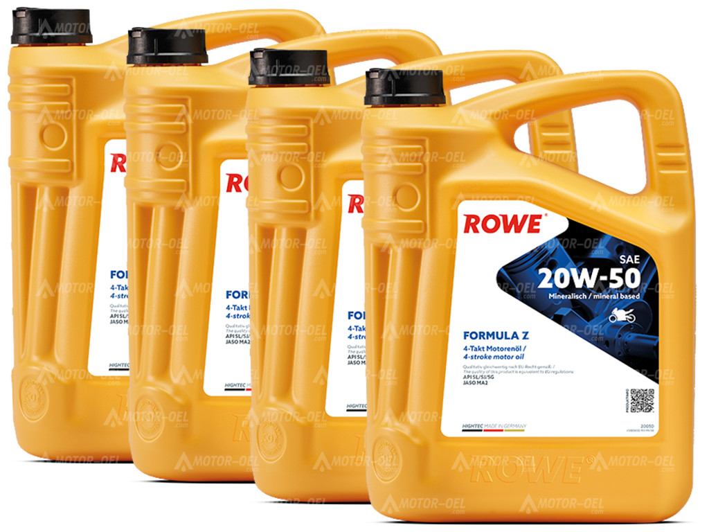 ROWE HIGHTEC FORMULA SAE 20W-50 Z, 20 Liter (4x5L), 20050 ROWE HIGHTEC FORMULA SAE 20W-50 Z, 20 Liter (4x5L), 20050